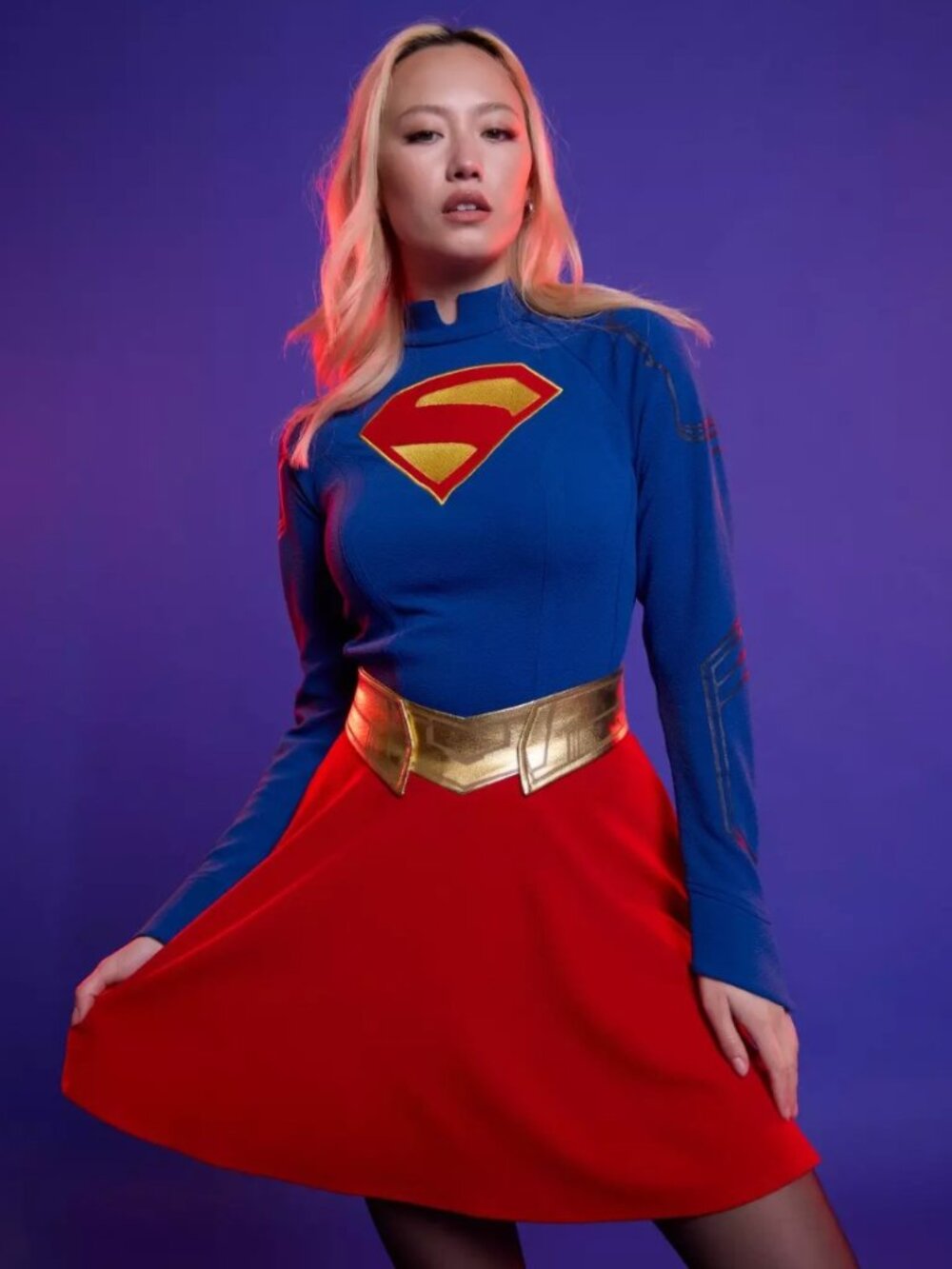 DC Comics Supergirl Shield Dress Costume Cosplay